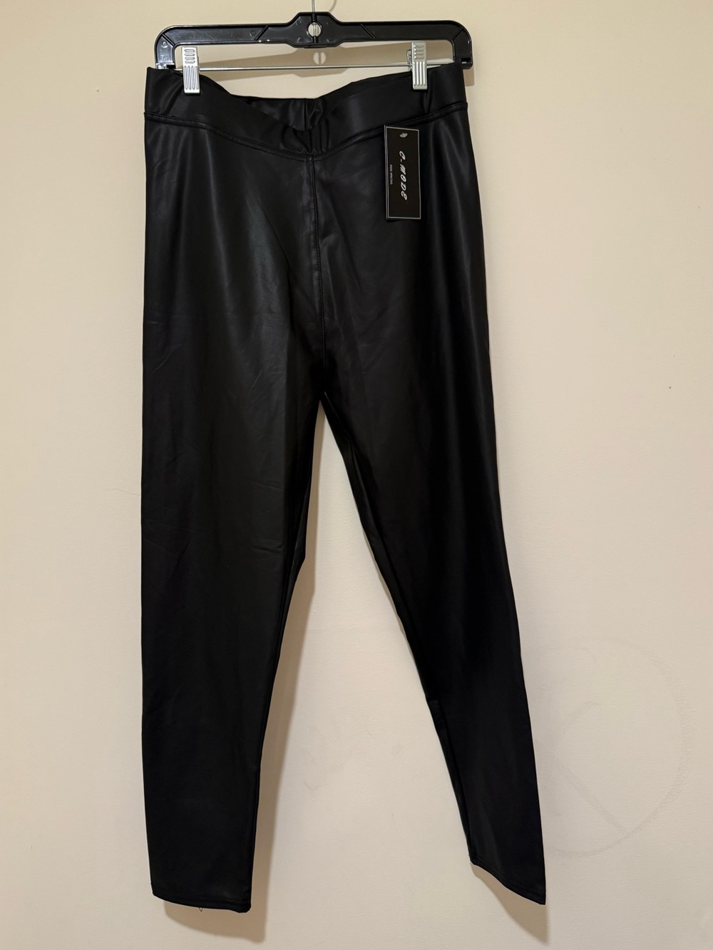 Black Faux Leather Women’s Pants